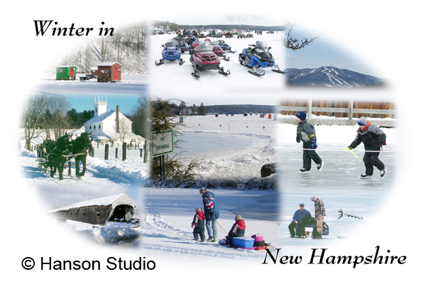 Winter in New Hampshire Collage (Name drop can be anything.)